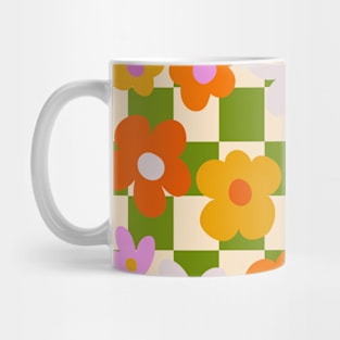 Retro Groovy Floral Mug